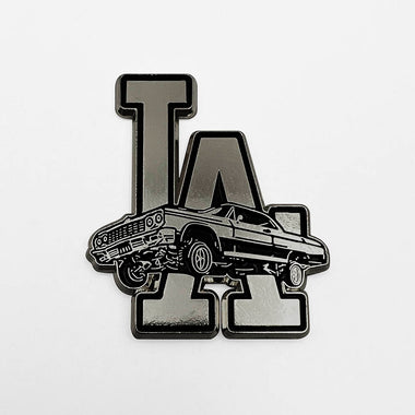 DCA BOOTLEGS METALLIC LOWRIDER LA ENAMEL PIN