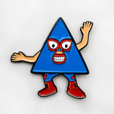 LEARNING WITH LUCHA ‘NACHO LIBRE 1″ ENAMEL PIN