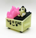 DUMPSTER FIRE – THIS IS FINE VINYL FIGURE GID EDITION