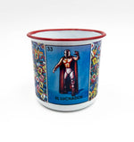 8oz EL LUCHADOR LOTERIA TIN MUG WITH HANDLE