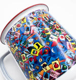 8oz EL LUCHADOR LOTERIA TIN MUG WITH HANDLE