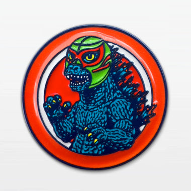 LUCHAZILLA 1" SOFT ENAMEL PIN