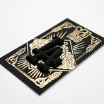 BEVELED 1.5” LA ENAMEL PIN BY DCA BOOTLEGS