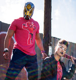 SEÑOR FUEGO RED TRI-BLEND UNISEX GRAPHIC TSHIRT