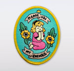SILVER SPROCKET "PLEASE KILL MY ENEMIES" EMBROIDERED PATCH BY MICHAEL SWEATER (Copy)