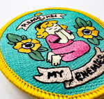 SILVER SPROCKET "PLEASE KILL MY ENEMIES" EMBROIDERED PATCH BY MICHAEL SWEATER (Copy)