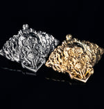 2” SKULL ROSE & ANCHOR BROOCH LAPEL PIN