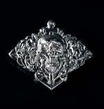 2” SKULL ROSE & ANCHOR BROOCH LAPEL PIN