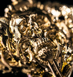 2” SKULL ROSE & ANCHOR BROOCH LAPEL PIN