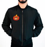 MIGHTY LUCHADOR BLACK LOGO BOMBER JACKET