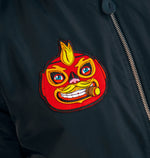 MIGHTY LUCHADOR BLACK LOGO BOMBER JACKET