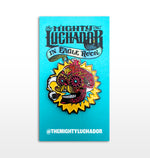 DIA DE LOS MUERTOS CALAVERA SEÑOR FUEGO 1.5" ENAMEL PIN