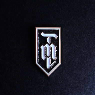 1″ TML GLITTER GID ENAMEL PENNANT
