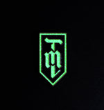 1″ TML GLITTER GID ENAMEL PENNANT
