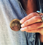 1.5″ GOLD LUCHA EYE PIN