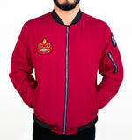 MIGHTY LUCHADOR RED LOGO BOMBER JACKET