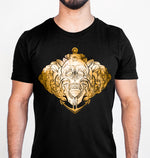 SKULL ROSE & ANCHOR GOLD FOIL UNISEX TSHIRT
