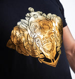 SKULL ROSE & ANCHOR GOLD FOIL UNISEX TSHIRT