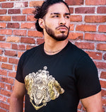 SKULL ROSE & ANCHOR GOLD FOIL UNISEX TSHIRT