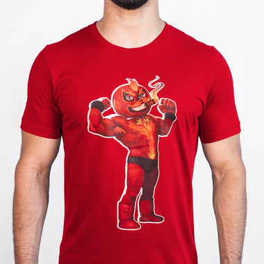 SEÑOR FUEGO SOLID RED UNISEX GRAPHIC TSHIRT