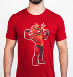 SEÑOR FUEGO SOLID RED UNISEX GRAPHIC TSHIRT