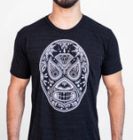 LUCHA CALAVERA GRAY TRI-BLEND UNISEX TSHIRT