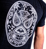 LUCHA CALAVERA GRAY TRI-BLEND UNISEX TSHIRT