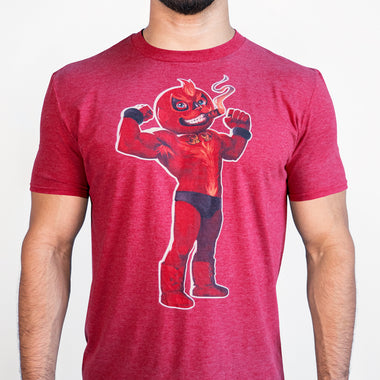 SEÑOR FUEGO RED TRI-BLEND UNISEX GRAPHIC TSHIRT