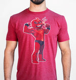 SEÑOR FUEGO RED TRI-BLEND UNISEX GRAPHIC TSHIRT