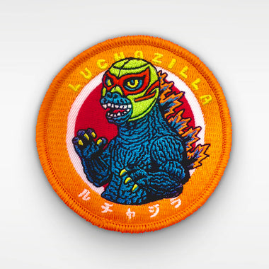 LUCHAZILLA ROUND 3" EMBROIDERED PATCH