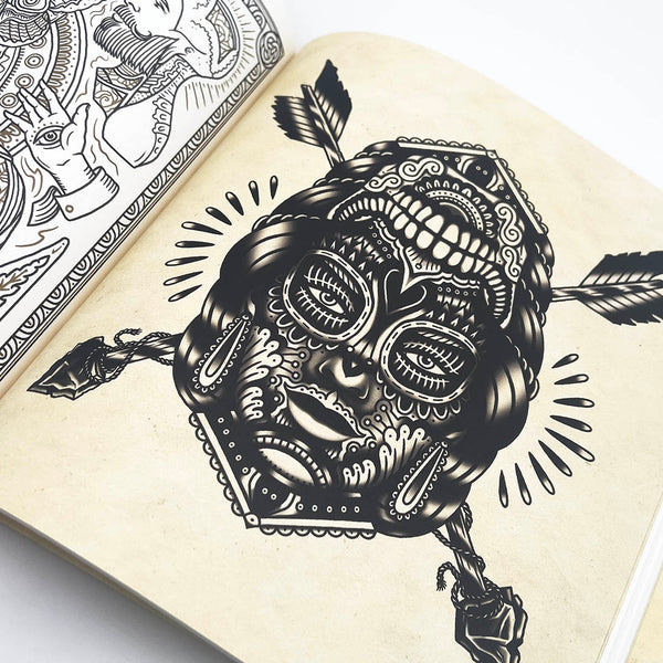 その他 THE TATTOO FLASH COLORING BOOK The Tattoo Flash Coloring Book – Blue Seven