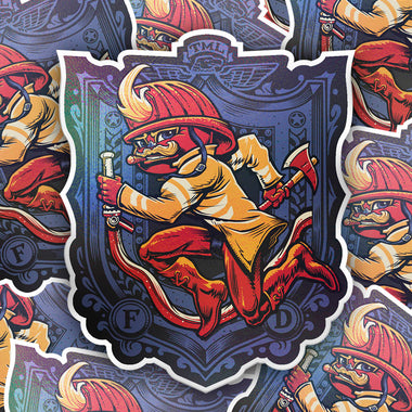 LA FIRE RELIEF SEÑOR FUEGO 4" STICKER