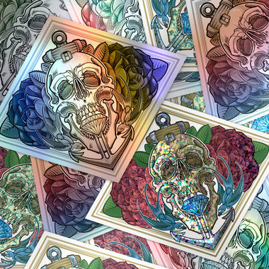 SKULL ROSE & ANCHOR STICKER COMBO PACK