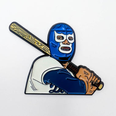 BLUE DEMON VALENZULA DODGERS 1.5" GLOW IN THE DARK ENAMEL PIN