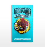 DIA DE LOS MUERTOS CALAVERA SEÑOR FUEGO 1.5" ENAMEL PIN