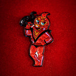 1.5″ GLITTER SEÑOR FUEGO ENAMEL PIN