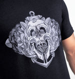 SKULL ROSE GRAY UNISEX TSHIRT