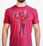 SEÑOR FUEGO RED TRI-BLEND UNISEX GRAPHIC TEE