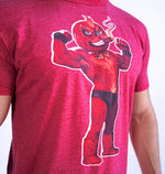 SEÑOR FUEGO RED TRI-BLEND UNISEX GRAPHIC TEE